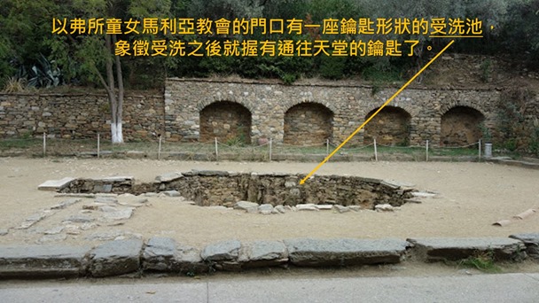 2.以弗所童女馬利亞教會的浸池